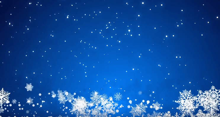 Free 4K Background Video Loop: Christmas Blue Snowing (4K) – YL Computing