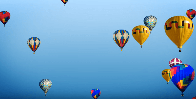 Hot Air Balloons Background Loop HD 1080P – YL Computing