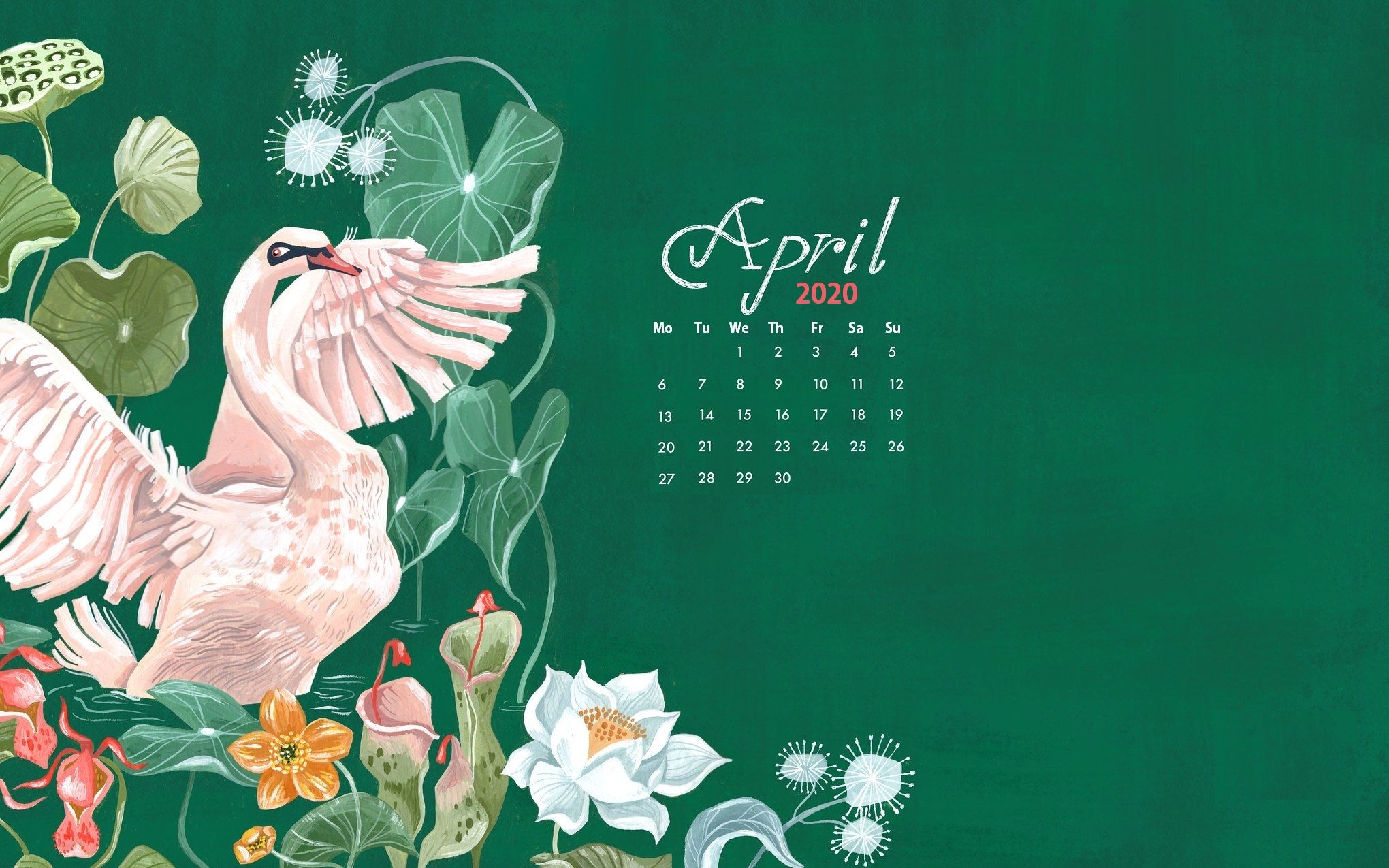 April 2020 Calendar Wallpapers | HD Background Images | Photos