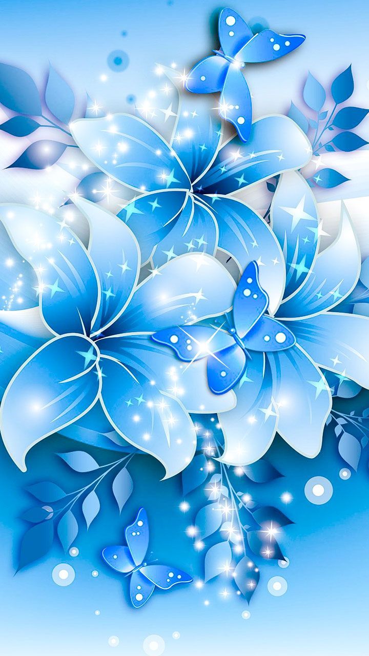Light Blue Flower Background Images and Wallpapers – YL Computing